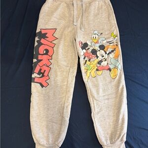 Disney Mickey & Friends Gray Sweatpants